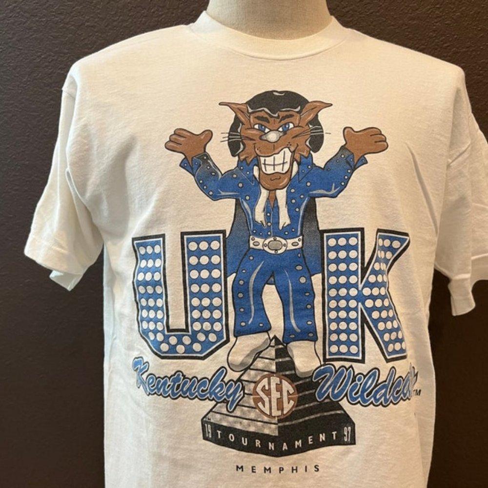 90s 1997 Kentucky Wildcats Sec Tournament Basketball T Shirt